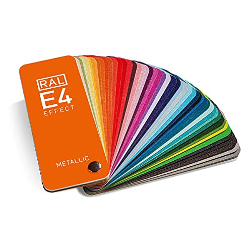 Ral E4 Cartella Colori, 70 Colori Metallici, Campioni Di Colore A Pagina Intera, Lucidi