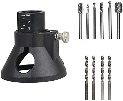 Rotary Multi Tool Guida Di Taglio Con Trapani Router Kit Di Attacco Hss Router Drill Bit Set