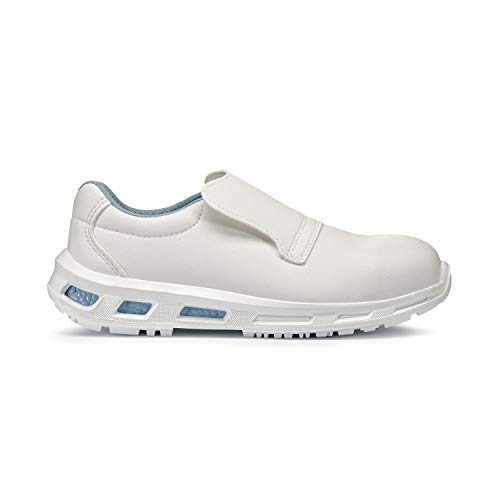 U-Power Red Lion® Blanco, Senza Metallo, White Senza Stringhe, Scarpe Antinfortunistiche Basse, Suola Infinergy, Comode E Leggere, Idrorepellenti, Ant