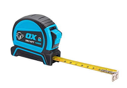 Ox Pro - Metro A Nastro Con Doppia Chiusura Automatica, 5 M