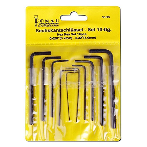 Donau Sechskantschlüssel Set 10-Tlg. 800 Aus Spezial Stahl