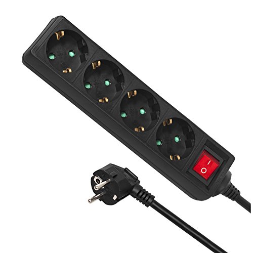 Maclean Energy Multipresa Ciabatta A 4 Prese Spina Schuko 3500 W