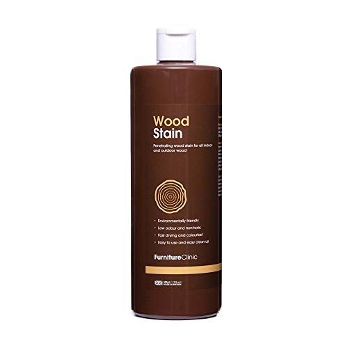 Mordente Per Legno 500Ml Colore Rovere Naturale Furniture Clinic - Basta 1 Applicazione, All’Acqua, Asciugatura Rapida, Atossico, Sicuro, Professional