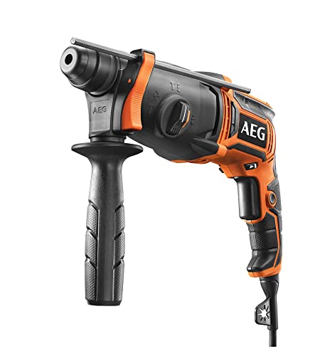 Aeg Kh 24 Ie Tassellatore A Batteria Sds-Plus A 3 Modalità Con Capacità Di Foratura Fino A 24 Mm, Motore Da 800W, Con Impugnatura Ergonomica E Frizion