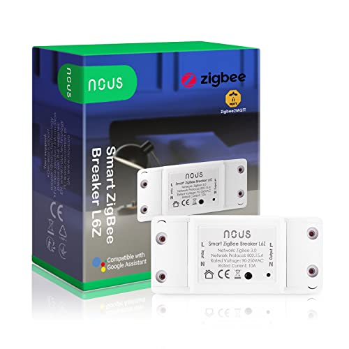 Nous Interruttore Zigbee L6Z - Alexa Interruttore Domestico Intelligente Tuya Con Timer Interruttore Wireless A Led Fai Da Te Relè Luce 230V Assistent