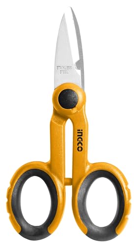 Ingco Hes02855 Forbice Da Elettricista Professionale 145 Mm Forbici Per Elettricista Profossionali Lama In Acciaio Inossidabile