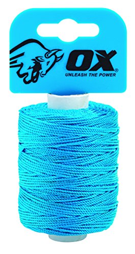 Ox Pro Nylon High Vis Builders Line 105M / 350Ft - Ciano