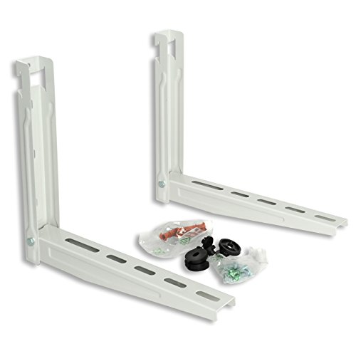 La Ventilazione Epss420 Staffa Universale A Parete Per Unità Esterna Condizionatore 420X400 Mm, Bianco