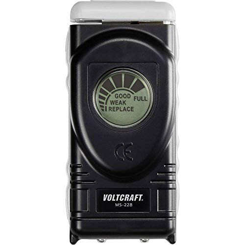 Voltcraft Tester Batterie Ms228 Campo Di Misura (Tester Batterie) 1,5 V, 1,55 V, 9 V Pila Ms228