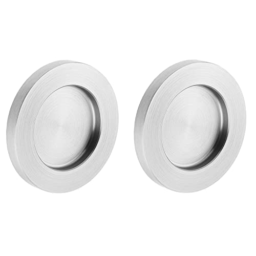 Ck-Tuerbeschlaege Maniglia Per Incollaggio/Effetto Acciaio Inox, Rotonda, 70 X 10 Mm, 1 Paio
