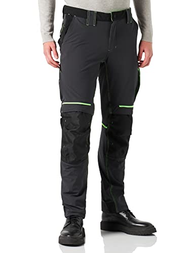 Pantalone U-Power Atom, Slim Fit Elasticizzato, Con Multitasche Frontali E Laterali, Tessuto Traspirante, Elastico In Vita, Cerniera Di Chiusura