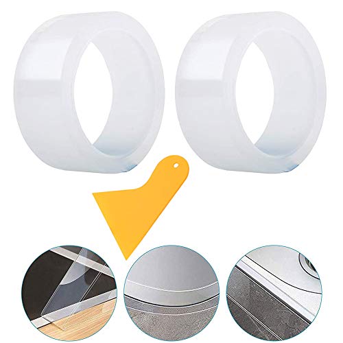 Gtiwung 2 Pz Vasca Da Bagno Caulk Striscia Di Nastro Sigillante Impermeabile Vhb Forte Autoadesivo Nastro Sigillante Per Pareti Impermeabile Caulk Str