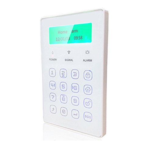 Fp-Tech Fp-Jp08 Tastiera Wireless Lcd Stato Allarme Attivazione Antifurto Casa Gsm, Bianco