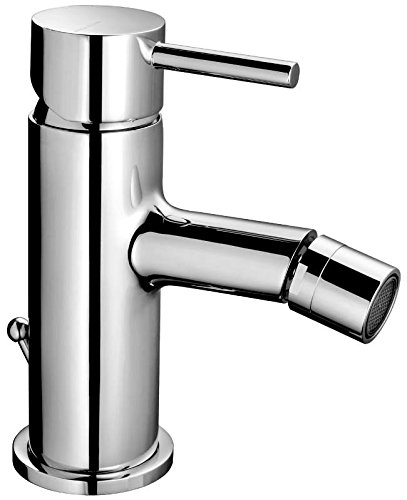 Rubinetto Miscelatore Bagno Mimo Per Bidet Con Piletta Di Scarico Cromo Lucido