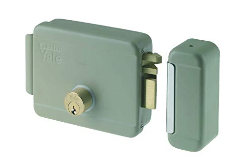 Yale Serratura Elettrica Da Applicare Per Cancelli Y6800060105 Destra, Acciaio Zincato, Entrata 60 Mm