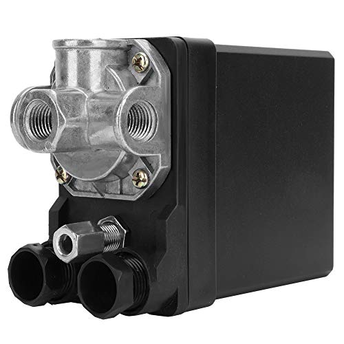 Pressostato A 4 Fori Trifase, Valvola Di Controllo Pressostato Verticale G1/4 "Per Interruttore Di Comando Pneumatico Compressore D'Aria 380V