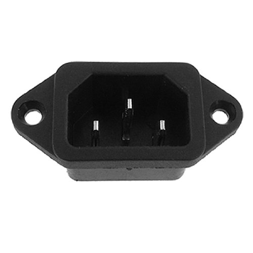 Sourcingmap - Spina Maschio A 3 Terminali Iec 320 C14, Pannello Pcb Con Connettore Della Presa Di Alimentazione Ca Da 250V - 10A.