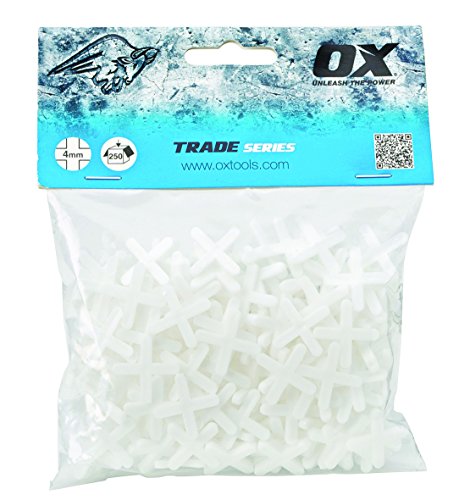 Ox Ox-T160904 Scambi A Forma Di Croce Distanziatori Per Piastrelle, Bianco, 4 Mm