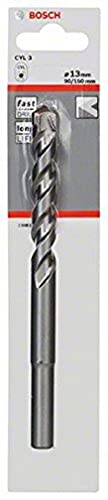 Bosch Professional 1X Punte Da Calcestruzzo Cyl-3 (Per Calcestruzzo, Ø 13 X 90 X 150 Mm, Accessorio Perforatrice A Percussione)