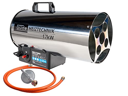 Güde 85006 Ggh17 - Termoventilatore A Gas, Inox, 230 V, 50 Hz, 17 Kw