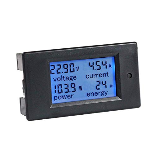 Hiletgo Dc6.5-100V 0~20A Lcd Voltage Current Power Energy Meter Multi Ammeter Voltmeter