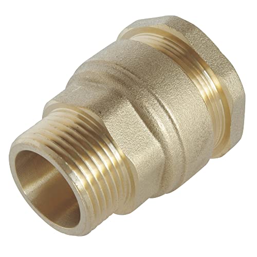 Somatherm For You - Connessione In Ottone Maschile Destra Per Pe D25 Tube - M26/34 - Tecnologia Singola -Edge Che Garantisce Il Giusto Montaggio Della