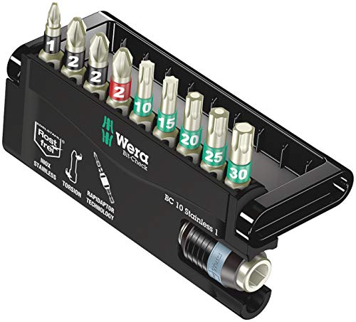 Wera, Bit-Check 10 Stainless 1, 10 Pezzi