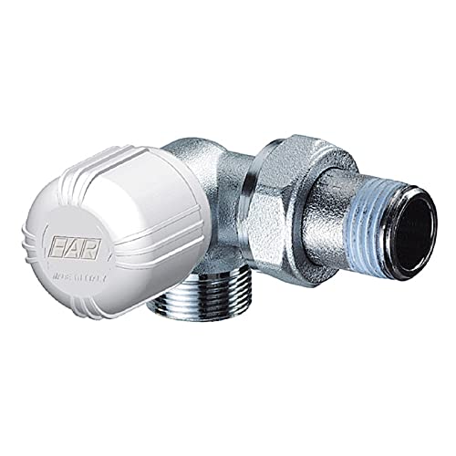 Valvola Termostatizzabile A Squadra 3/8" Comando Verticale Dx Rame 1617 38 Far