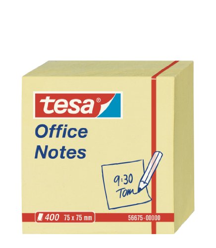 Tesa 56675 Nota Autoadhesiva Plaza Amarillo 400 Hojas