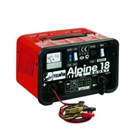 Caricabatteria Telwin Alpine 18 Boost 12-24V 14 A Per Batterie Ad Elettrolita