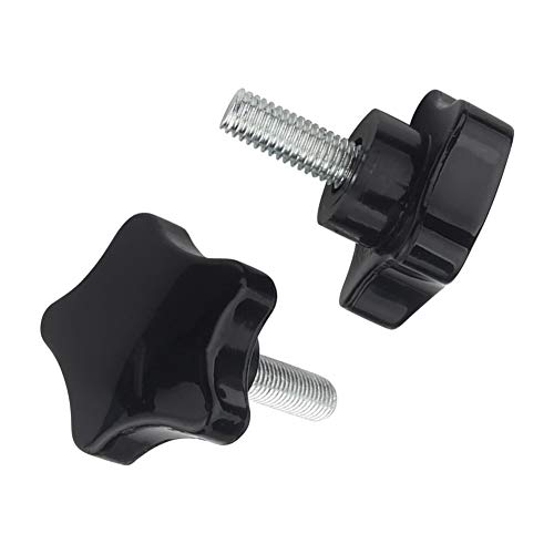 Yudesun Stella Testa Maniglia Manopola De Serraggio - M4 M5 M6 M8 M10 Plastica Testa Forma Stella Maniglia Impugnatura Vite A Testa Zigrinata Maschio