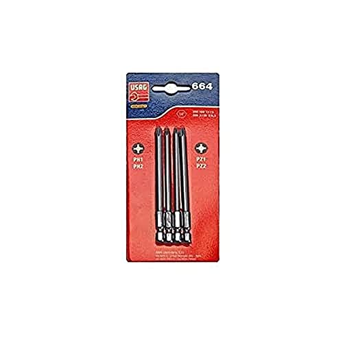Usag 664 S4/100 - Assortimento Di Inserti In Blister (4 Pz) 664210