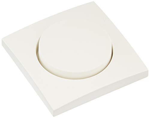 Tapa Central Con Mando Rotativo Para Regulador Rotativo Series Berker S.1/ B.3/ B.7 De Hager, Blanco Polar, Mate