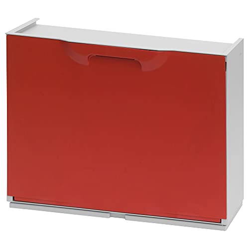 Art Plast U50/1R Scarpiera Modulare In Plastica, Rosso/Bianco