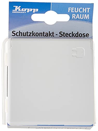 Kopp Presa Di Corrente Con Contatto Di Terra, Resistente Agli Spruzzi Ip 44, Da Incasso, 10/16 A, 250 V, Serie Antiumidità, Bianco, 119102080
