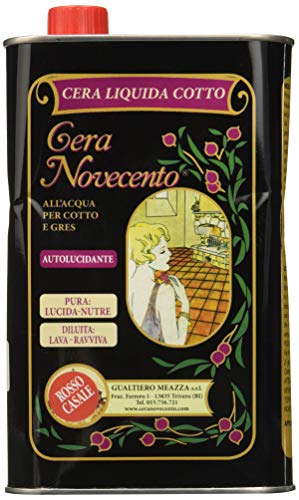 Cera Novecento K921 Cera Liquida Cotto, Rosso Casale, 1 Litro