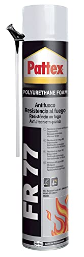 Pattex Fr-77, Schiuma Poliuretanica, Per Riempiture E Sigilature, Elevata Resistenza Al Fuoco, Contenuto 750 Ml