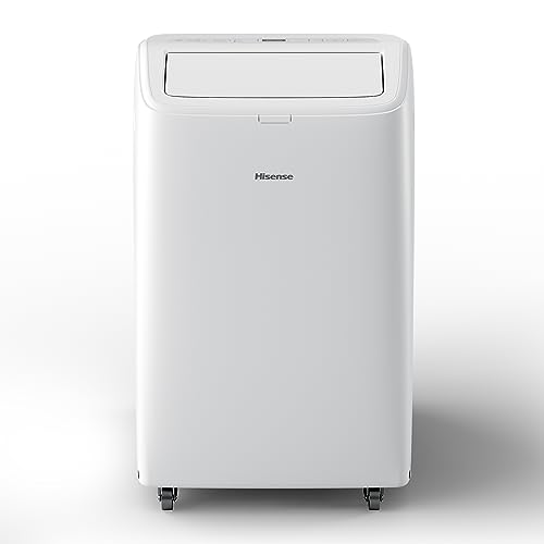 Hisense, Aph12Qc, Climatizzatore Portatile,12000Btu/H, 3.5Kw/2.9Kw, 4-In-1 (Raffrescamento, Riscaldamento, Ventilazione, Deumidificazione), 63Db, Led
