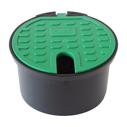 First Plast Pza200 Pozzetto Da Giardino Con Valvola Antigelo, Nero/Verde, Ø 200 Mm