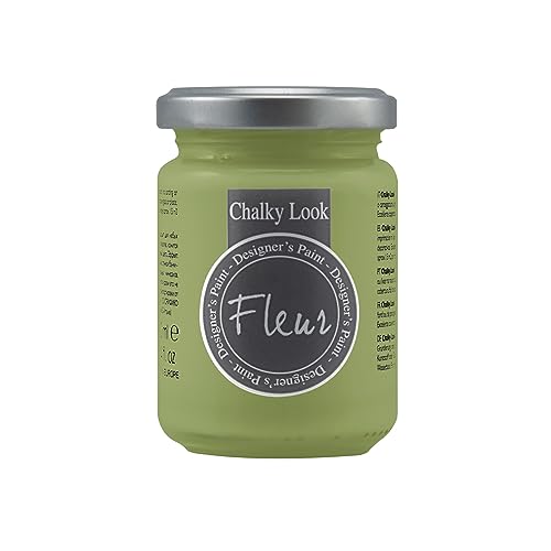 Fleur Designer'S Paint | Pittura Ad Acqua, Effetto Gesso Naturale, Extra Opaca, Fleur Chalky F45, Colore Bamboo, Made In Italy, Formato Da 130 Ml