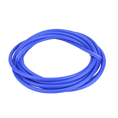 Evgatsauto Universal Car Auto Silicone Vacuum Tube Tubo Flessibile Tubo In Silicone 4Mm 5 Metri Tubo A Vuoto(Blu)
