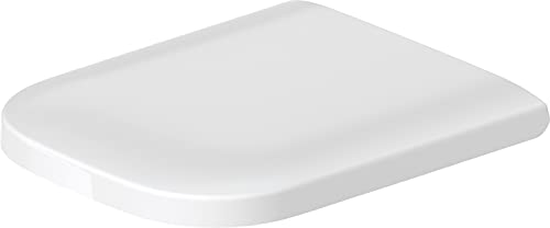 Duravit Sedile Wc Happy D.2, Tavoletta Wc, Copriwater Con Cerniere In Acciaio Inox, Coperchio Water In Plastica Termoindurente Duroplast, Bianco