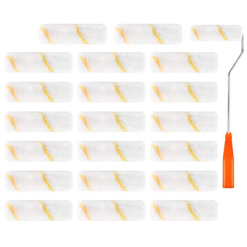 Pennello A Rullo Di Vernice 20 Pezzi Rullo Per Pittura Da Parete, Mini Pennelli Da Pittura Rullo, Pennelli Da Pittura Rullo Per La Decorazione Archite