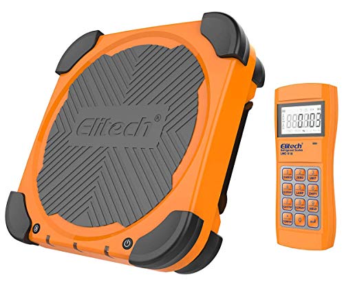 Elitech Lmc-310 Bilancia Elettronica Del Refrigerante, 100Kg Senza Fili Per Il Rifornimento Di Carburante Refrigerante Elettronico Per Hvac E Auto Ac