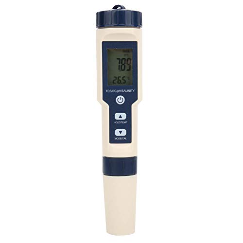 Ph / Salinità / Temp / Tds / Ec Meter, Ip67 Rilevatore Di Qualità Dell'Acqua Portatile Multifunzionale Per Acquari Di Acqua Potabile