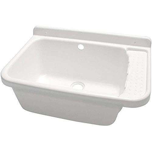 Pilozzo Lavatoio In Resina Bianco Sime 60 X 42 X 30 Cm