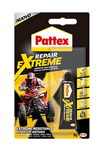 Pattex Repair Extreme Colla Universale, Colla Trasparente Multimateriale Per Interni Ed Esterni, Colla Impermeabile E Resistente Ad Alte Temperature, 