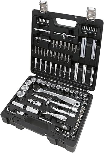 Beta - 903E/C98 Valigia Porta Attrezzi Professionale, Assortimento Di 45 Chiavi A Bussola Esagonali, 35 Inserti Per Avvitatori, 4 Chiavi Maschio Esag
