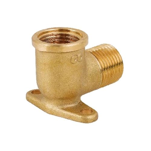 Gomito Mf Con Flangia In Ottone Giallo 1/2"