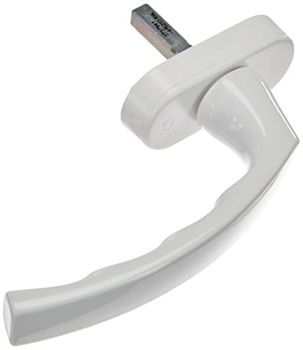 Hoppe Lège 3737041 - Maniglia Per Finestra, Con Viti E Copertura, 7 X 32 Cm, Colore: Bianco